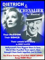 Show poster for Dietrich and Chevalier: The Musical